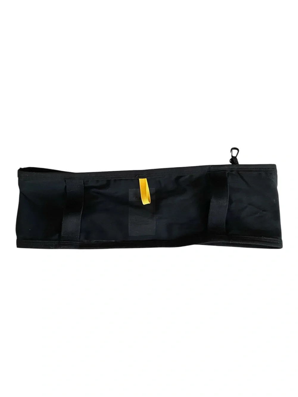 NAK Black Running Waist Belt with Yellow Heritage Tags - Naked Running Band